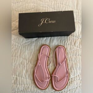 💗 NIB J Crew asymmetrical strappy leather sandals Dark Mauve sz 9